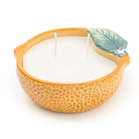Candlelight Candle Orange Ceramic Orange Blossom Musk Orange
