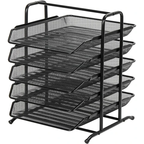 Senhoglb 5 Tier A4 Mesh in Tray，Black, New Year Sale , Top gift picks