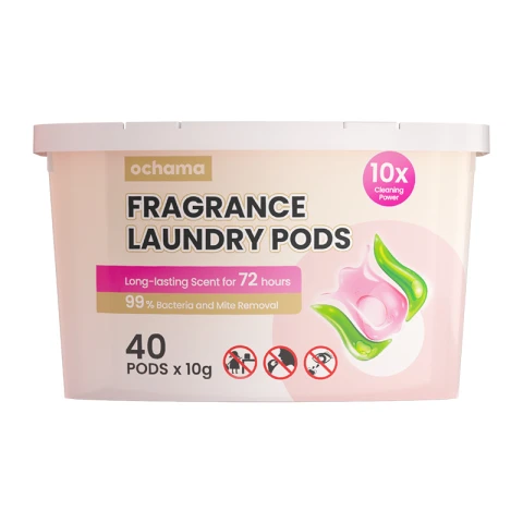 ochama Waschmittel-Pods – Leistungsstarke Waschmittel-Pods, Waschmittel-Kapseln, Mikrokapsel-Tabletten, keine schädlichen Zusatzstoffe, lang anhaltender Duft – 10 g * 40 in 1 Packung