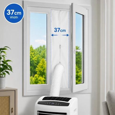 Bande d'étanchéité de fenêtre pour climatiseur portable 4m, Joint de fenêtre pour climatiseur mobile, Calfeutrage de fenêtre, Bande de calfeutrage de fenêtre