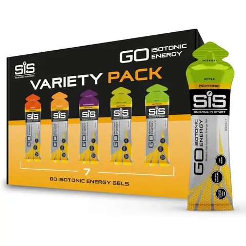 Science in Sport GO Isotonic Energy Gel Variety Pack - 7 x 60ml
