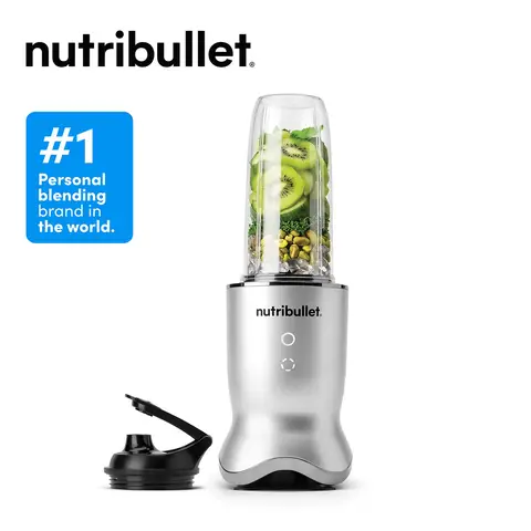 nutribullet Ultra Personal Blender - Silver, 1200W, 900ml Cup, Rapid Extractor Blade, Illuminated Interface with 2 Blending Options