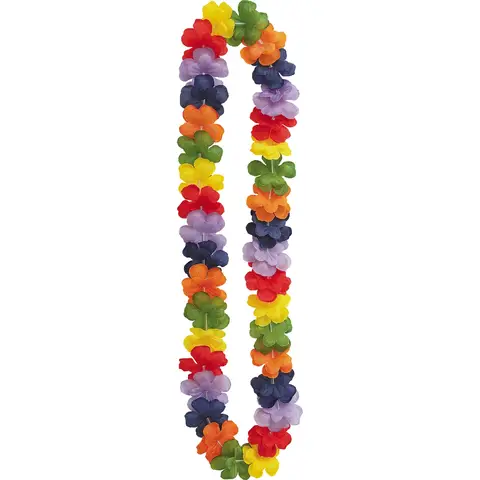 Unique Party Rainbow Hawaiian Garland Lei, 1.01m