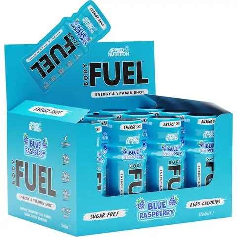 Applied Nutrition Body Fuel Energy Shot Blue Raspberry Flavour - 12 x 60ml