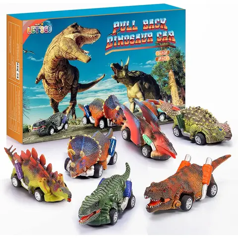 Dinosaur Pull-Back Car
