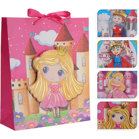 Geschenktüte Groß 4er Kinderdesign