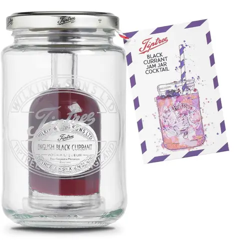 English Black Currant Vodka Jam Jar Cocktail 25% ABV