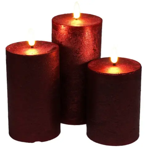 LED-Kerzen-Set mit 3 Stück