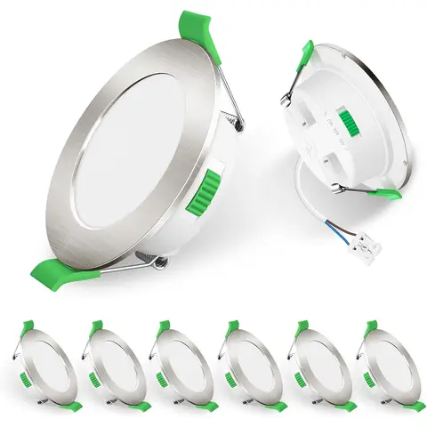 Alusso Lot de 6 luminaires encastrés LED 230 V, 4 W, IP44