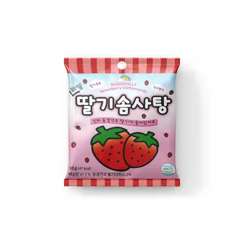 Sugarolly Strawberry Cotton Candy