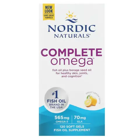 Nordic Naturals Complete Omega, 565mg Lemon - 120 Softgels