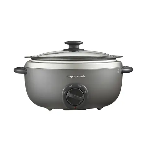 Morphy Richards 461022 Sear & Stew Titanium Oval Slow Cooker 6.5L