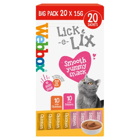 Webbox Lick-e-Lix Smooth Yummy Snack 20 x 15g (300g)