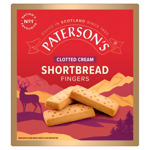 Paterson's Clotted Cream Shortbread Fingers 300G