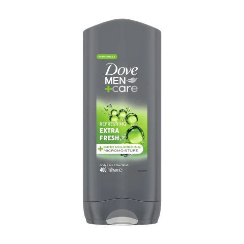 Dove Men+Care Refreshing 3-in-1 Hair, Body and Face Wash Extra Fresh 400 ml