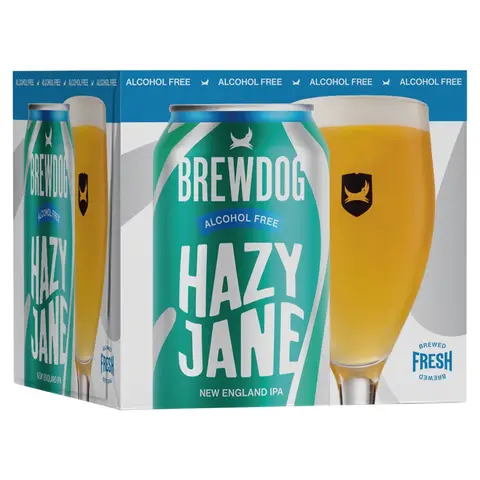 Brewdog Hazy Jane New England IPA Alcohol Free 4 x 330 ml