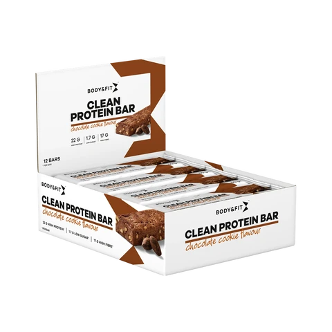 Body&amp;Fit Clean Bar Choco-Koekje 12 x 60 g