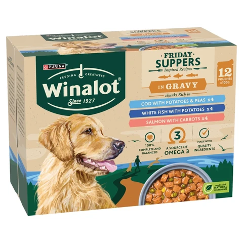 Winalot Friday Suppers Mixed in Gravy Wet Dog Food 12x100g