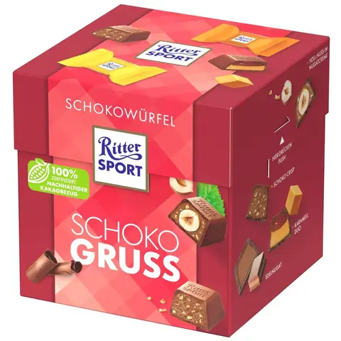 Ritter Sport Schokowürfel Schokoladengruß 176 g