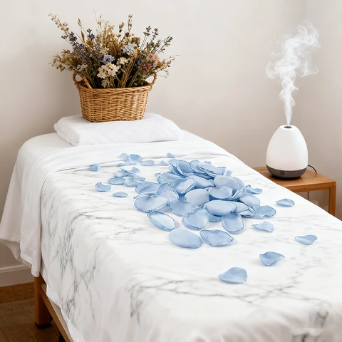 200PCS 1.5in/3.8cm
Artificial Flower Petals Silk Rose Flower Petals for Valentine's Day,Flower Petals to Throw at Wedding, Flower Girl, Dinner Table Centerpieces(blue)