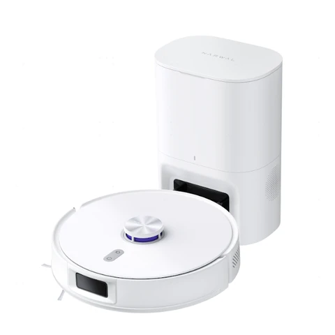 NARWAL Freo S Saugroboter mit Wischfunktion, 8000Pa, 8N Reinigungsdruck, Auto-Entstaubungsstation 3.5L, LDS-Lasernavigation und 3D Mapping, APP-Fernsteuerung, Wischroboter für Teppich/Tierhaare