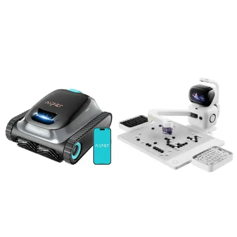 Pack Robot Intelligent : Robot Nettoyeur de Piscine Aiper Scuba S1 + SenseRobot Go Échiquier IA Professionnel, Bras Robotique, IA de Niveau 23, Contrôle par Application, 11 Capteurs, Mises à Jour Wi-Fi OTA