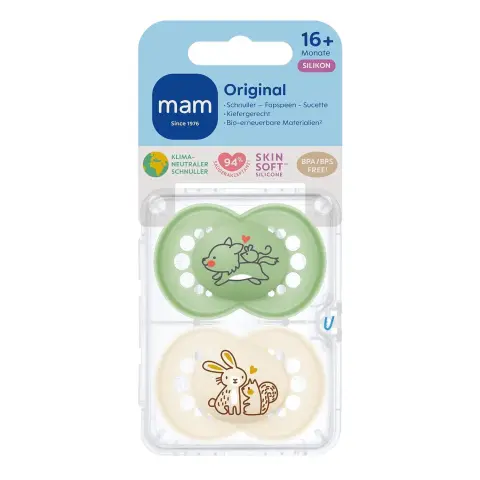 MAM Beruhigungssauger Original matt Silikon 16+ Monate 2 Stück
