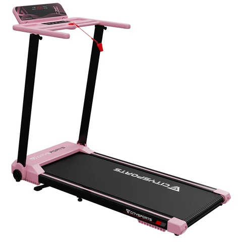 CITYSPORTS PRO WP9 Folding Treadmill with Incline Pink