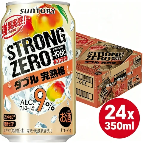 Suntory 196 Strong Zero Cocktail Double Ume Plum 24x350ml