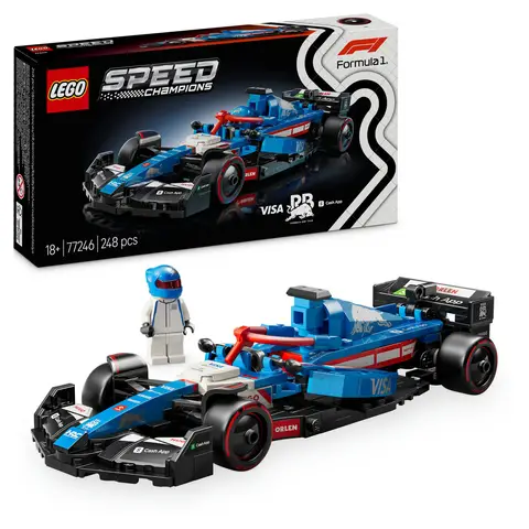 LEGO Speed Champions 77246 Ensemble de construction de voiture de course F1 Visa Cash App RB VCARB 01
