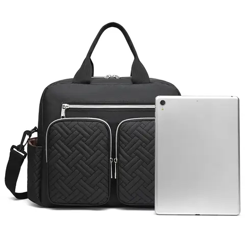 kono Baby Changing Bag Weekender Travel Nappy Tote for Mom and Dad Convertible Messenger with Insulated Pockets (Medium Bag Dark Grey)