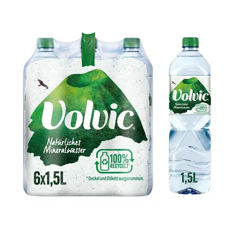 Volvic Natürliches Mineralwasser Ohne Kohlensäure 6x1,5L