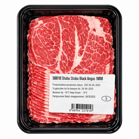 Hotpot plakjes Angus-rundvlees (1 mm) - 500 g