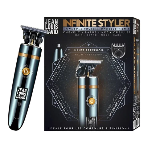 JEAN LOUIS DAVID Infinite Styler Tondeuse 4-en-1 multi-usage avec batterie lithium-Ion