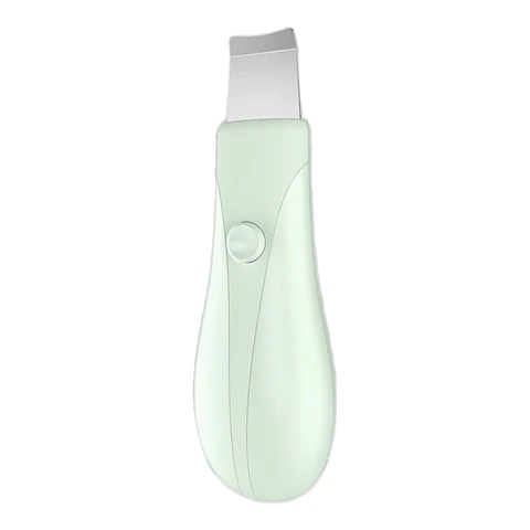 Qiweiny Dual-Mode Blackhead Remover Tools- Skin Scrubber Face Spatula | Battery/Handheld Face Scraper for Deep Cleansing, Skin Care Tool for Men and Women (Green)