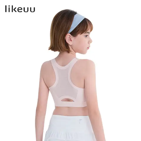 likeuu Racerback Sports Bra Light Dogwood Pink