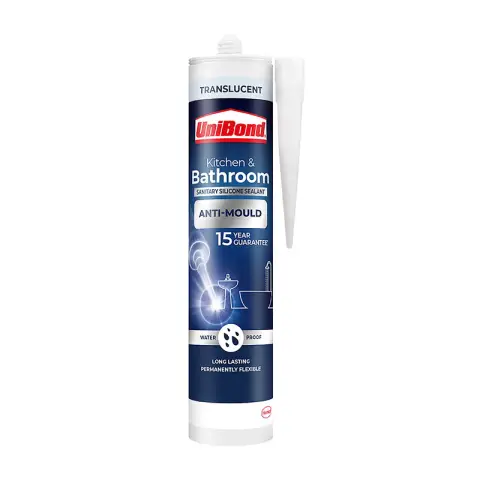 Unibond Translucent Anti-Mould Sealant Cartridge 274g