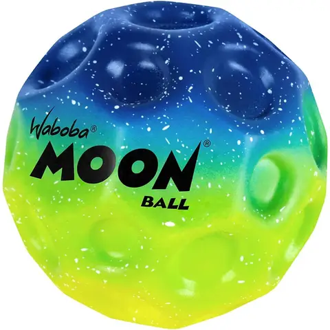 Waboba Der Moonball mit Farbverlauf springt aus dieser Welt - Patentiertes Design - Krater erzeugen Pop-Geräusche beim Aufprall, leicht zu greifen, mehrfarbig, Einheitsgröße