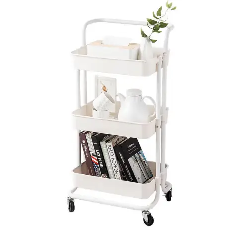 Maxcook 3 Layers Storage Rack White MCWA982