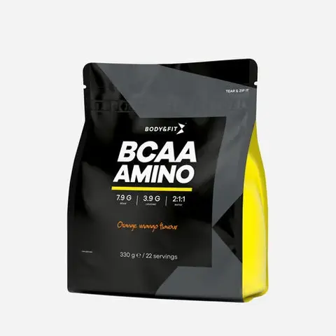Body&Fit BCAA Amino Sinaasappel-Mango 330 gram (22 doseringen)