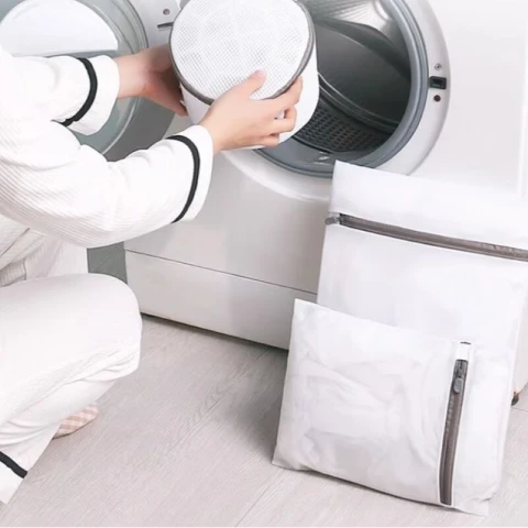 H.XUN Round Mesh Laundry Bag