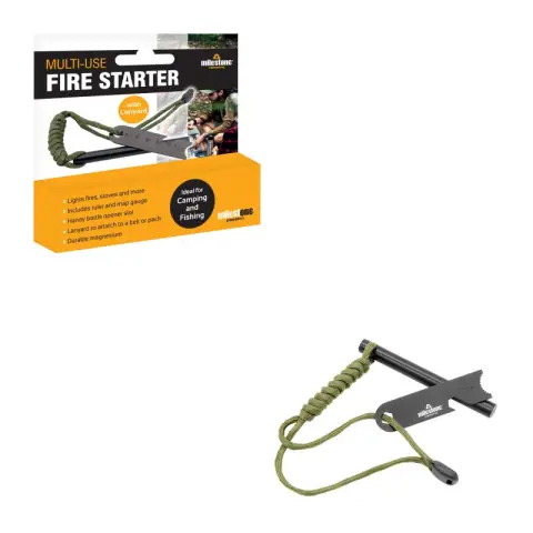 Milestone Multi Use Fire starter with Lanyard