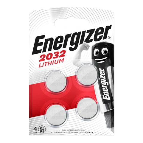 Energizer CR2032 Lithium Coin Batteries – Pack of 4