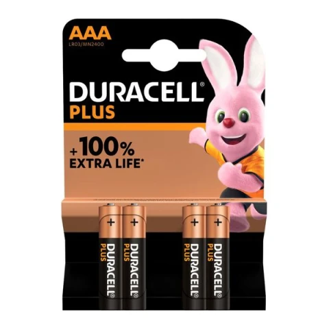 Duracell Alkaline Plus AAA 4ce