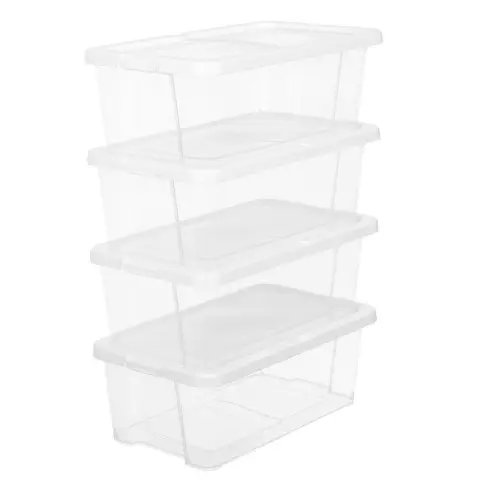 SONGMICS Plastic Shoe Box, 35x20x12.5cm