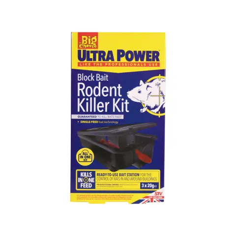Big Cheese Ultrapower Rat Block Bait 3pk