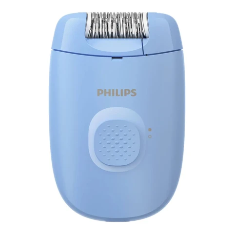Philips Satinelle Essential BRE228/00 kabelgebundener kompakter Epilierer, blau