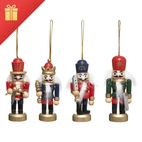 Feeric Notenkraker-set, 4 stuks, 8,5cm