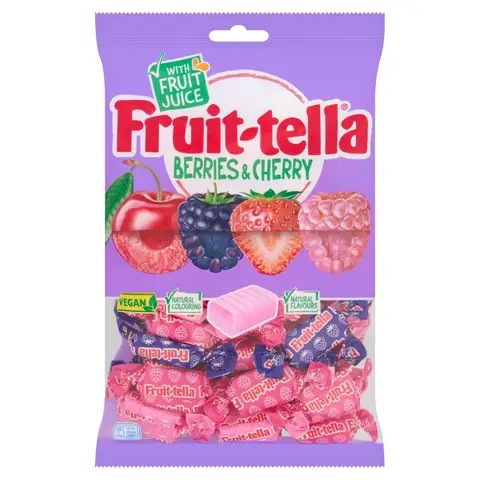 Fruit-tella Berries And Cherries 300g
