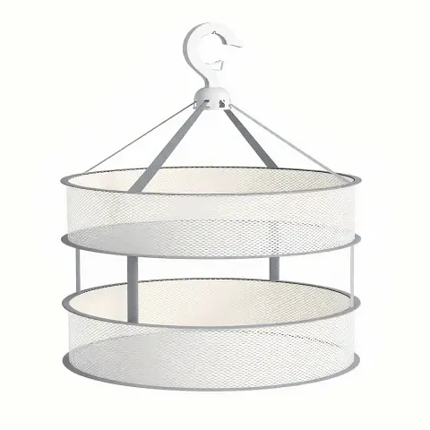 SNSP Panier à linge en filet de séchage, sac en filet pour sécher les chaussettes, cintre de séchage double couche, 1 paquet